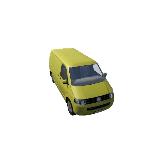 Lowpoly Van_yellow